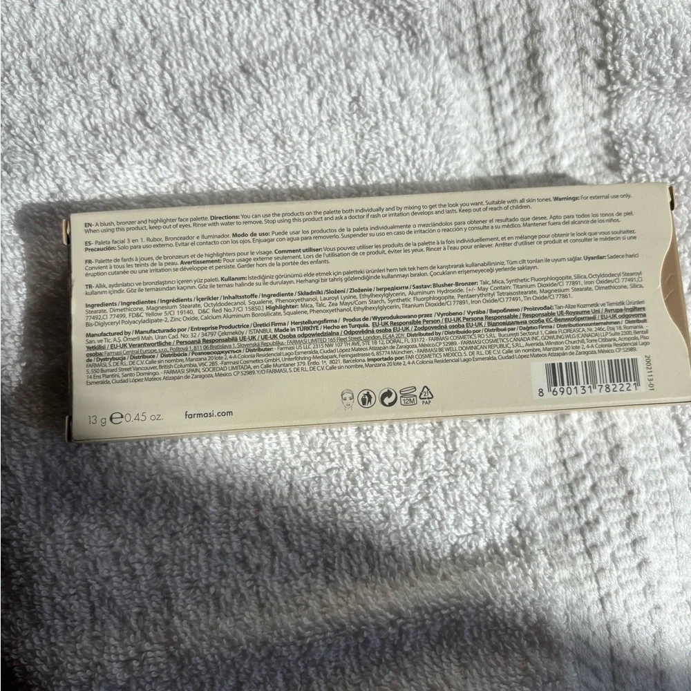Farmasi EU Compliant Face Palette NEW in Packaging European Standards Makeup Set